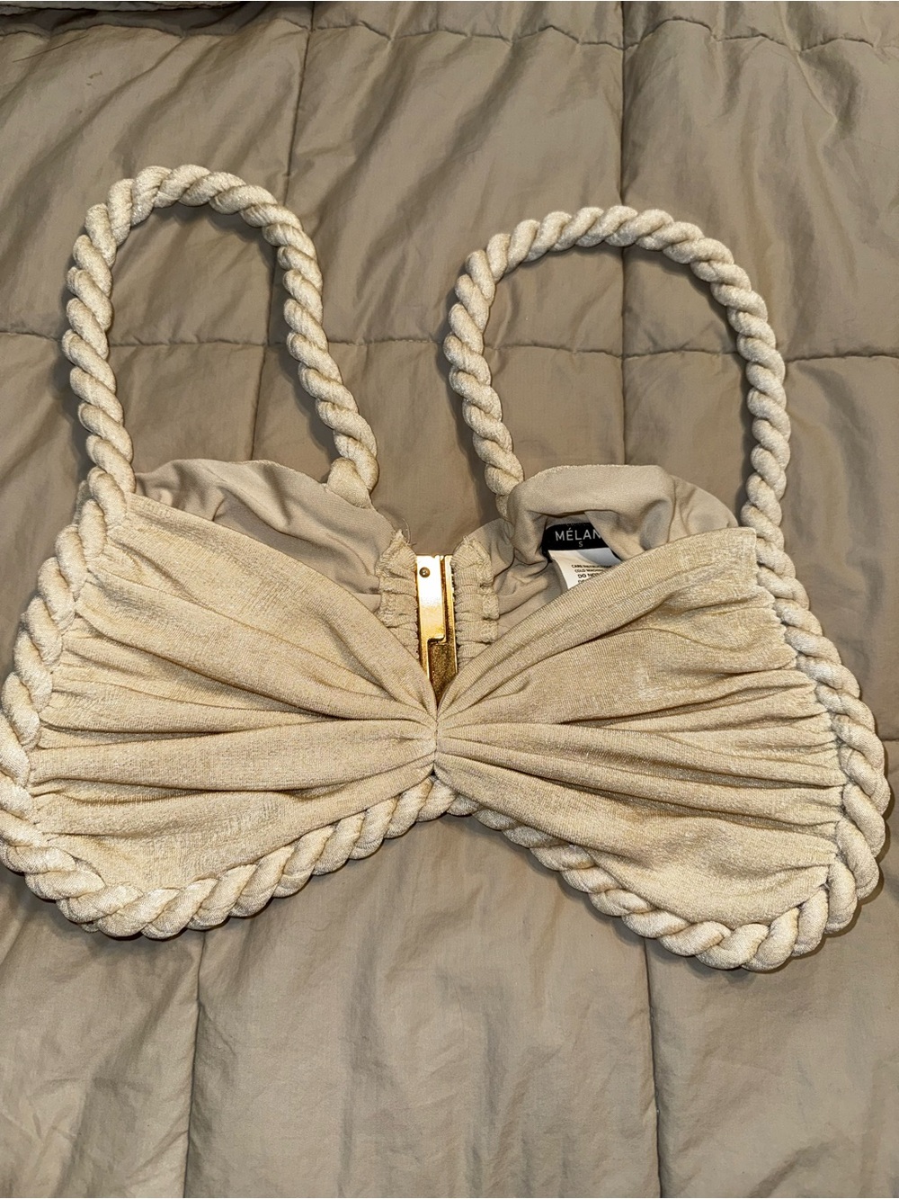 Melani Ahria Top size Small in Gold Marble - Picture 3 of 6